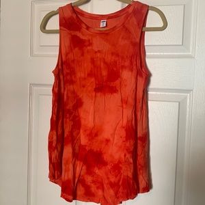 Orange tie dye Old Navy Lux tank Medium